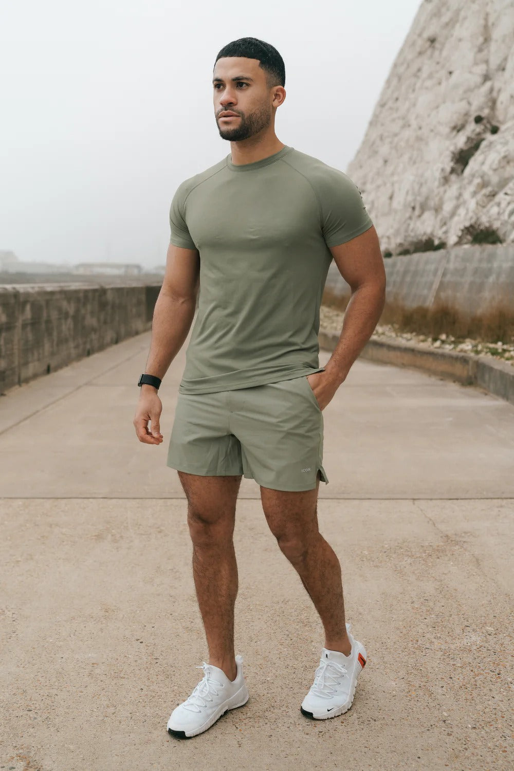 Muscle Fit Training Khaki T-Shirt