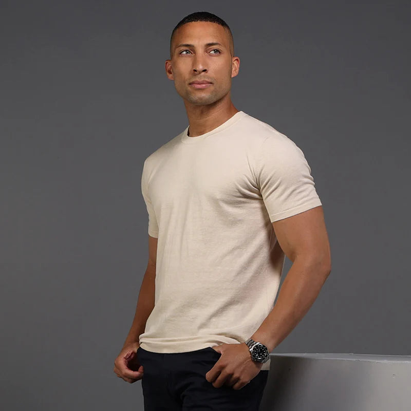 Muscle Fit Cotton Stone T-Shirt